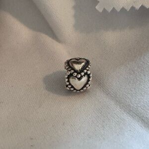Authentic Retired Pandora Everlasting Love Sterling Silver Bead Charm